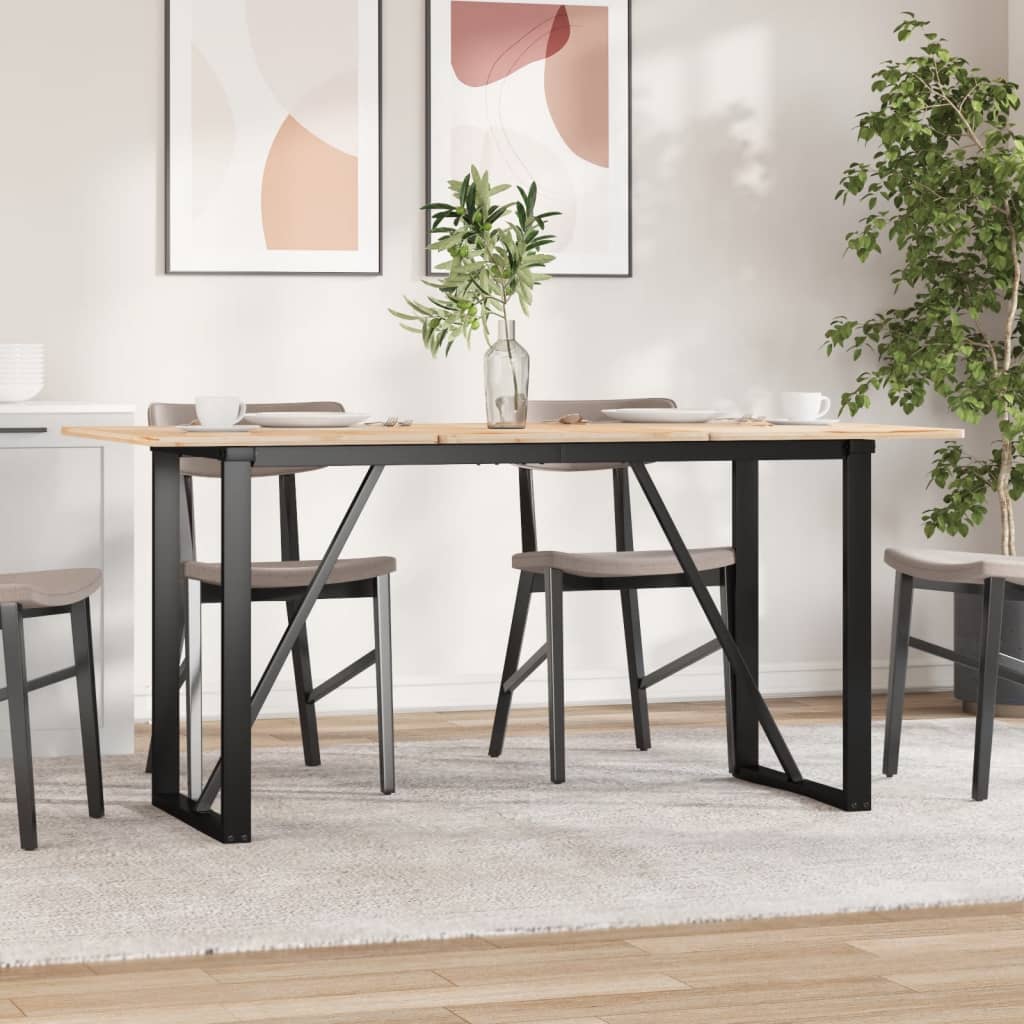 Dining Table Legs O-Frame 140x60x73 cm Steel