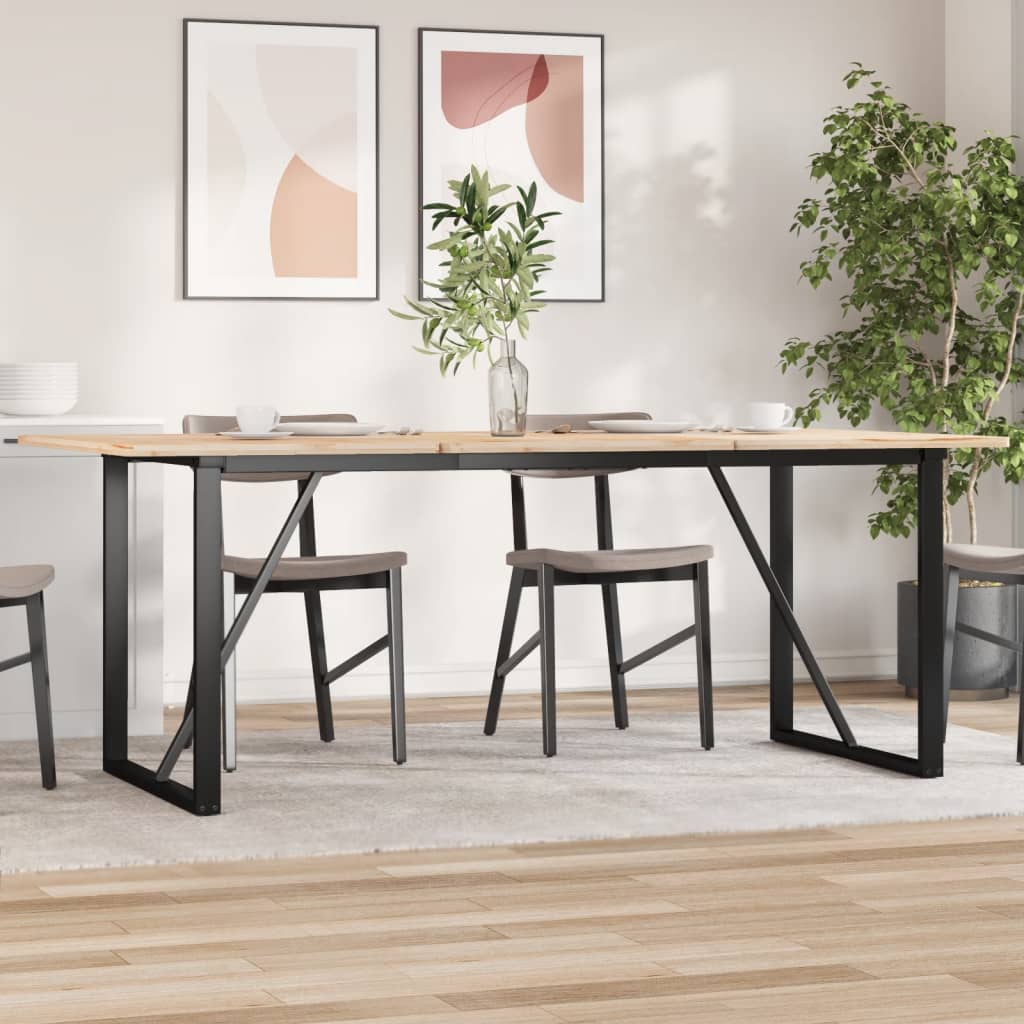 Dining Table Legs O-Frame 160x80x73 cm Steel