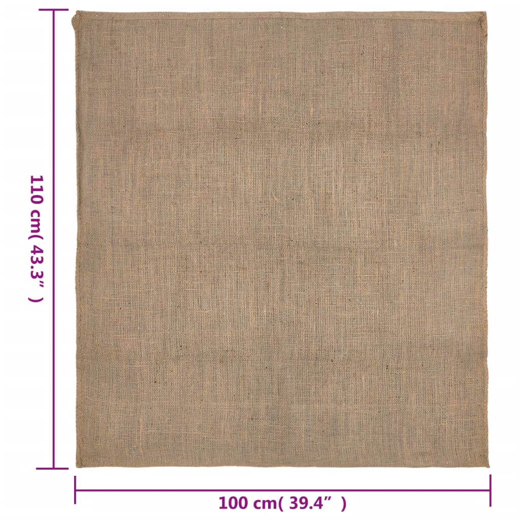 Jute Sacks 5 pcs 100x110 cm 100% Jute 220 gsm