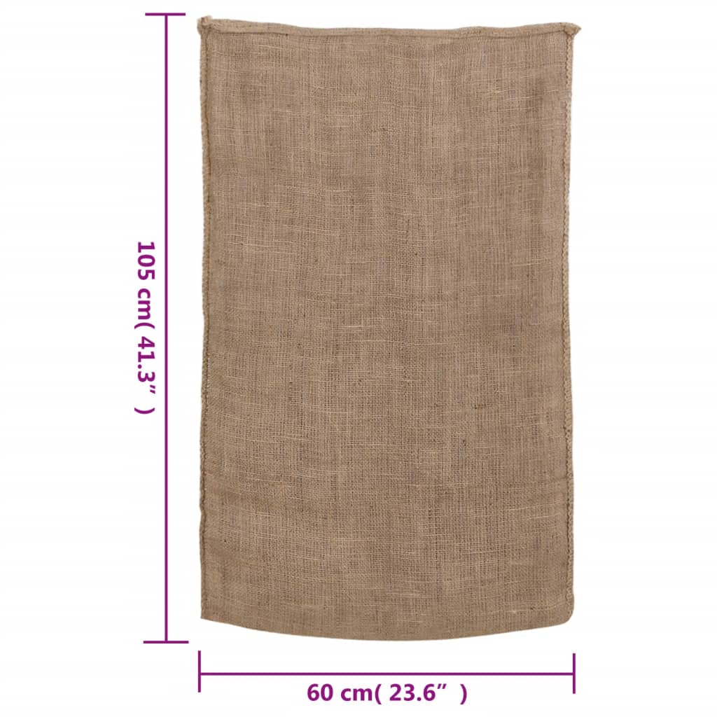 Jute Sacks 30 pcs 60x105 cm 100% Jute 220 gsm
