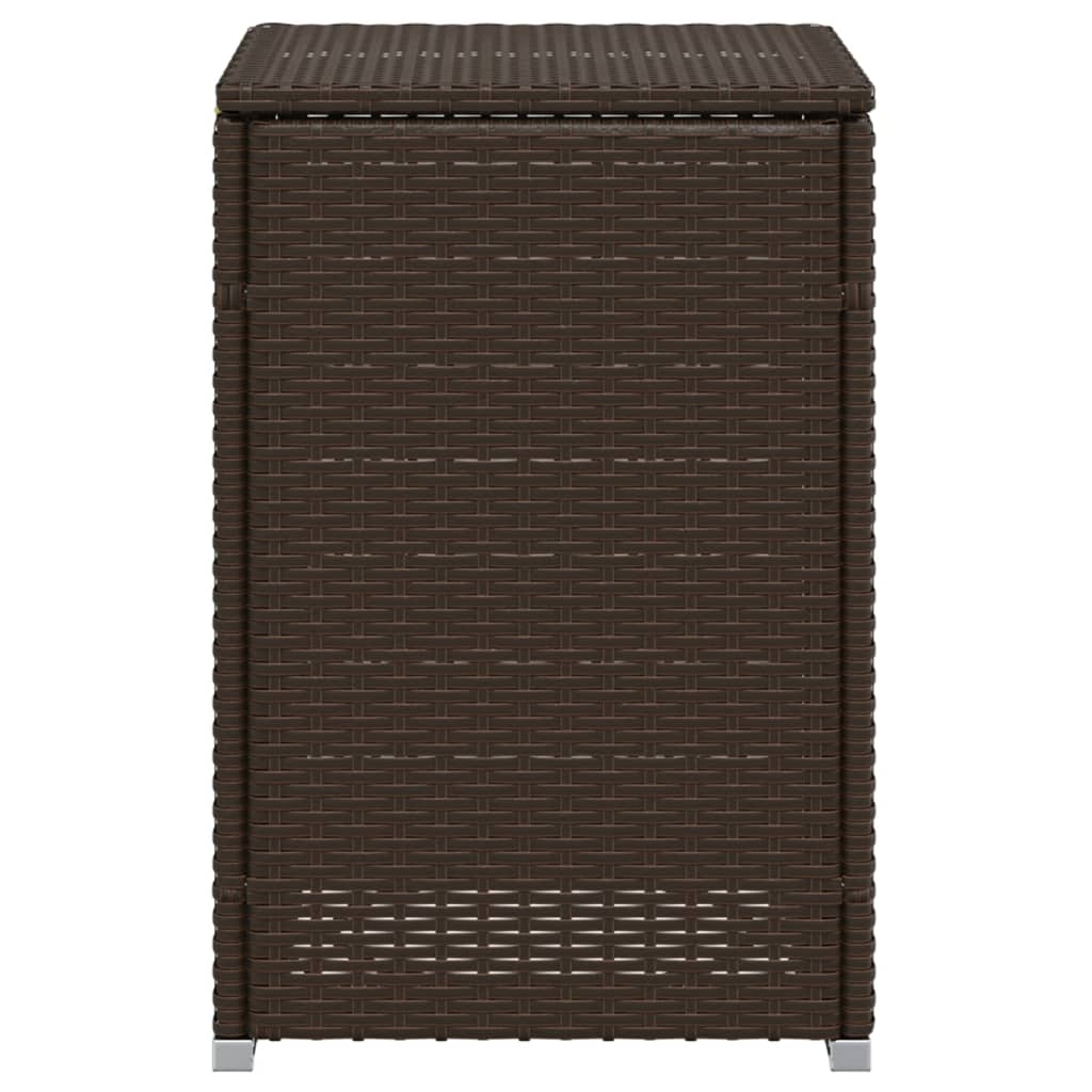 Propane Tank Cover Table Brown 40x40x60 cm Poly Rattan
