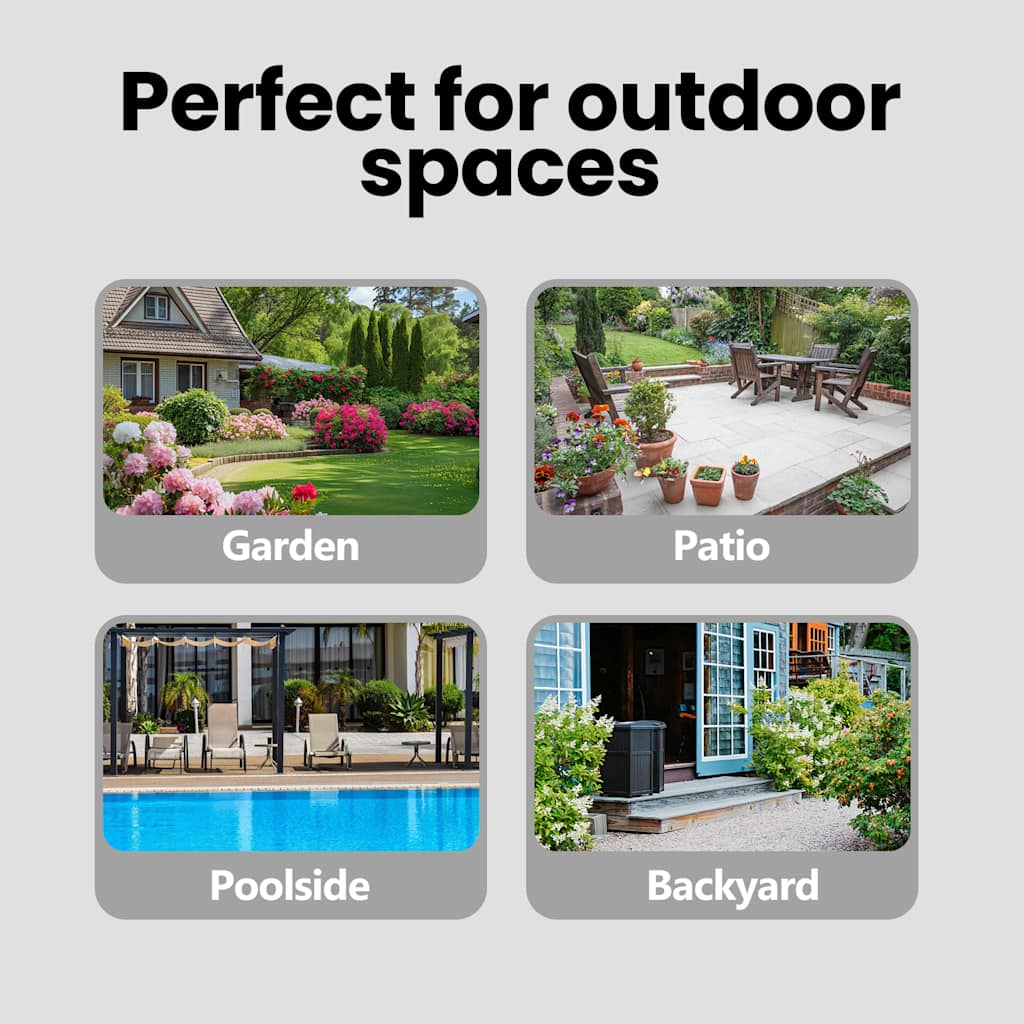 Garden Sofa with Cushions 4-Seater Black Poly Rattan