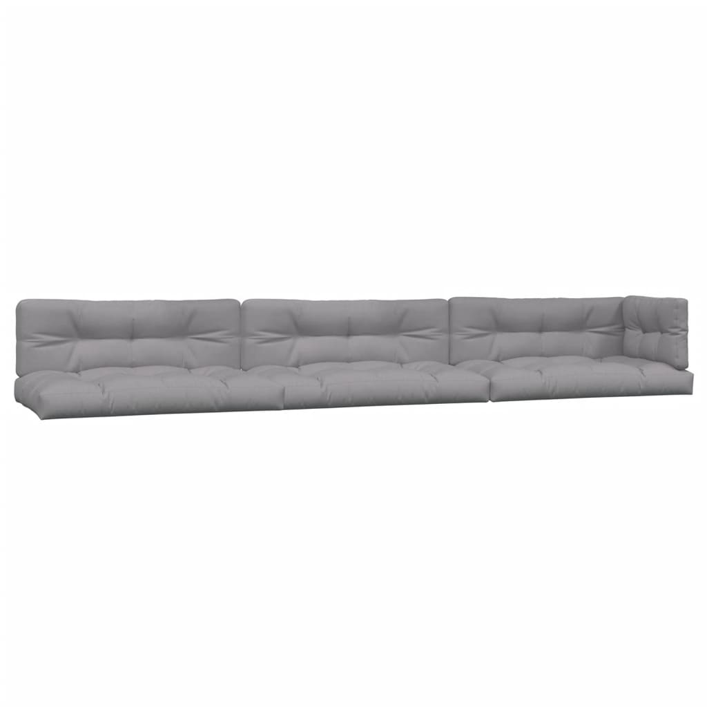 5 Piece Garden Pallet Sofa Set with Cushions Solid Wood Acacia