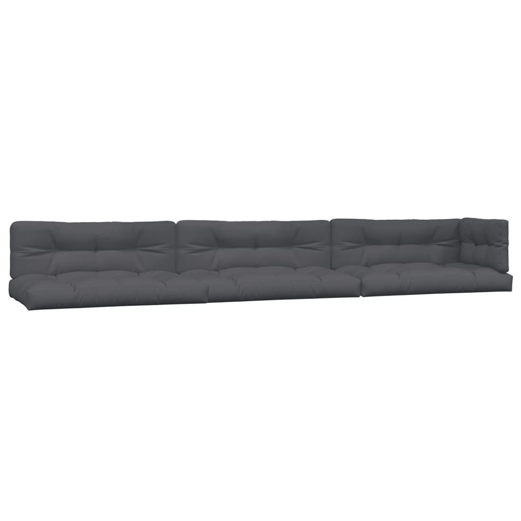5 Piece Garden Pallet Sofa Set with Cushions Solid Wood Acacia