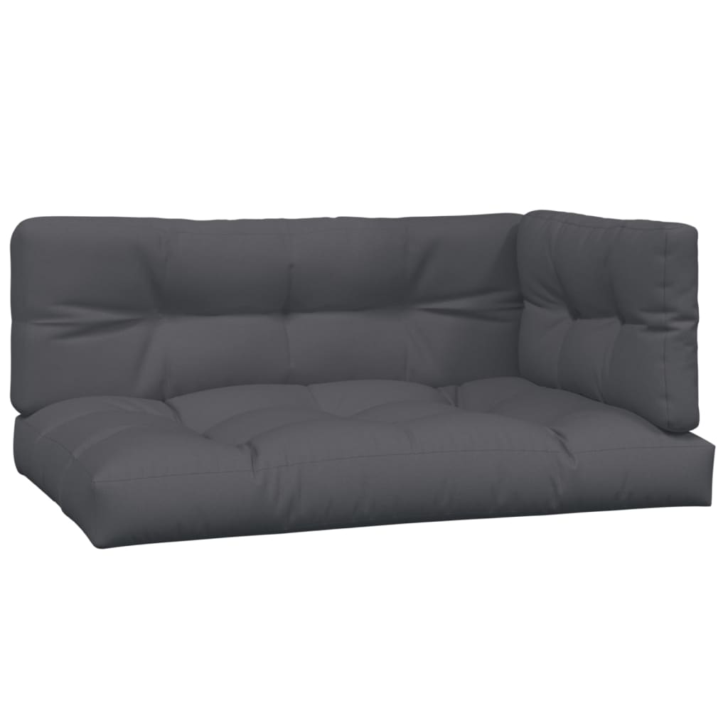 4 Piece Garden Pallet Sofa Set with Cushions Solid Wood Acacia