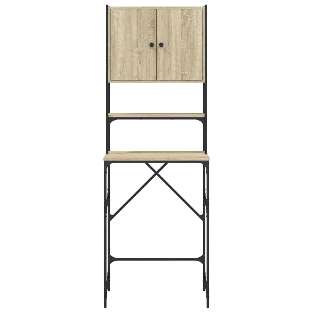 Washing Machine Cabinet Sonoma Oak 68x48.5x194 cm Engineered Wood