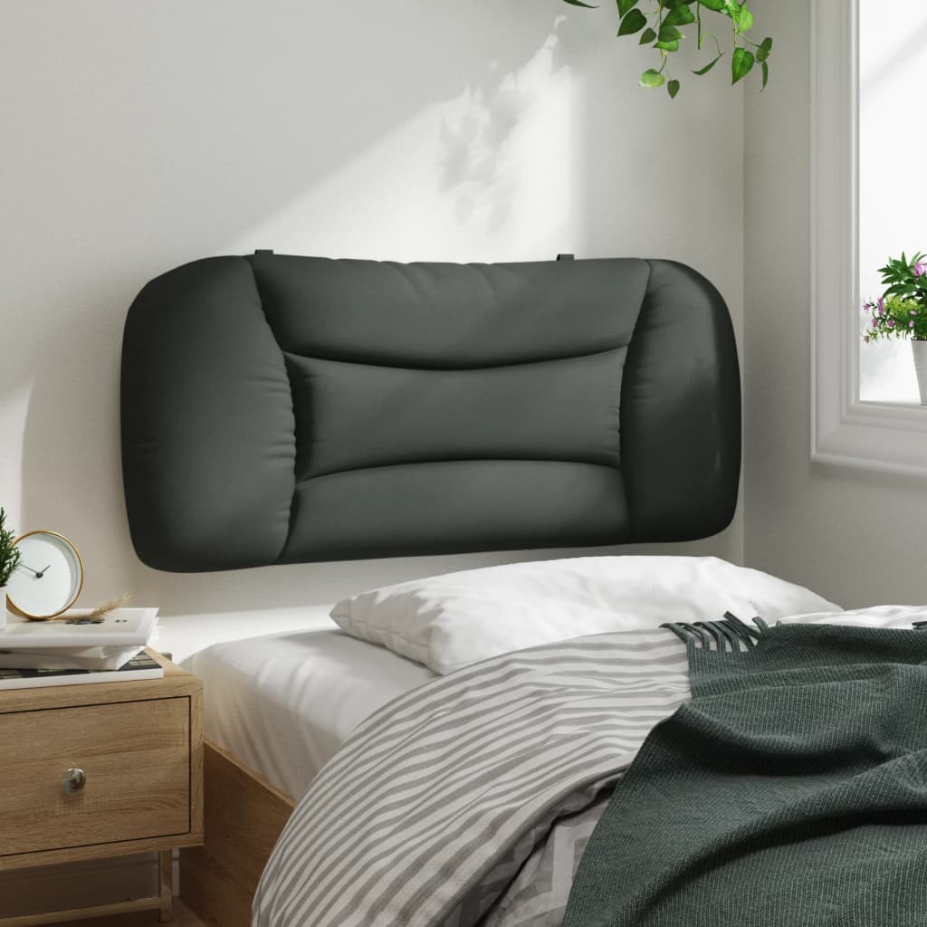 Headboard Cushion "Hvar" Dark Grey 90 cm Fabric
