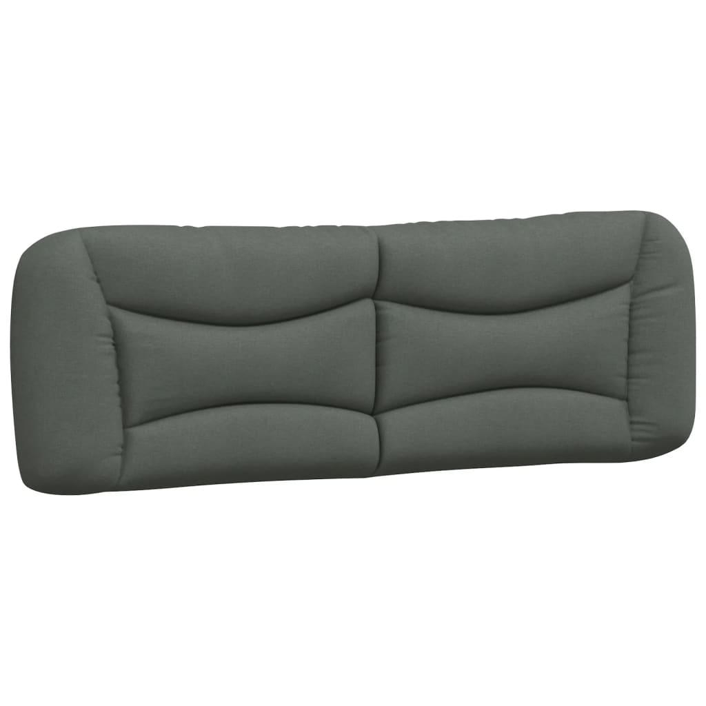 Headboard Cushion "Hvar" Dark Grey 153 cm Fabric