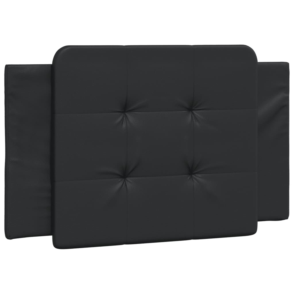 Headboard Cushion "Zadar" Black 90 cm Faux Leather