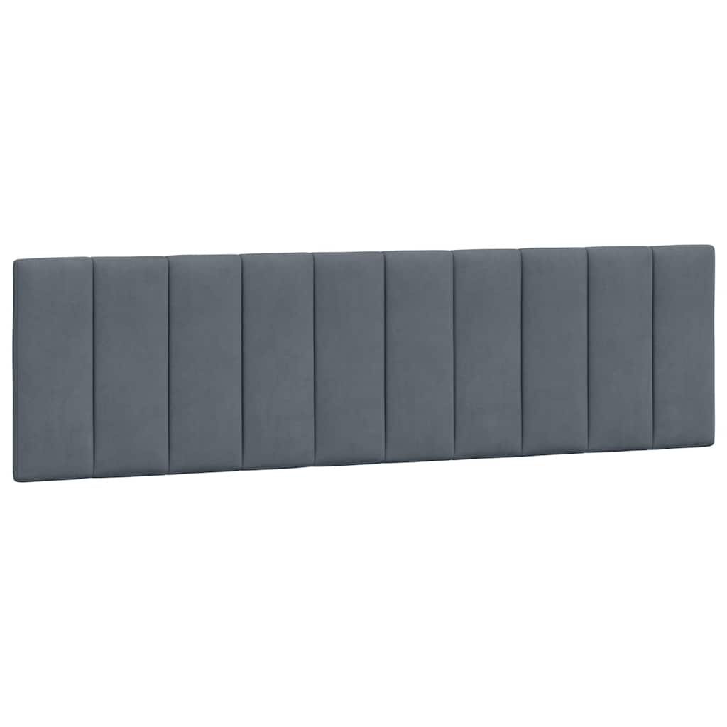 Bed Frame without Mattress "Hanko" Dark Grey 180x200 cm King Velvet