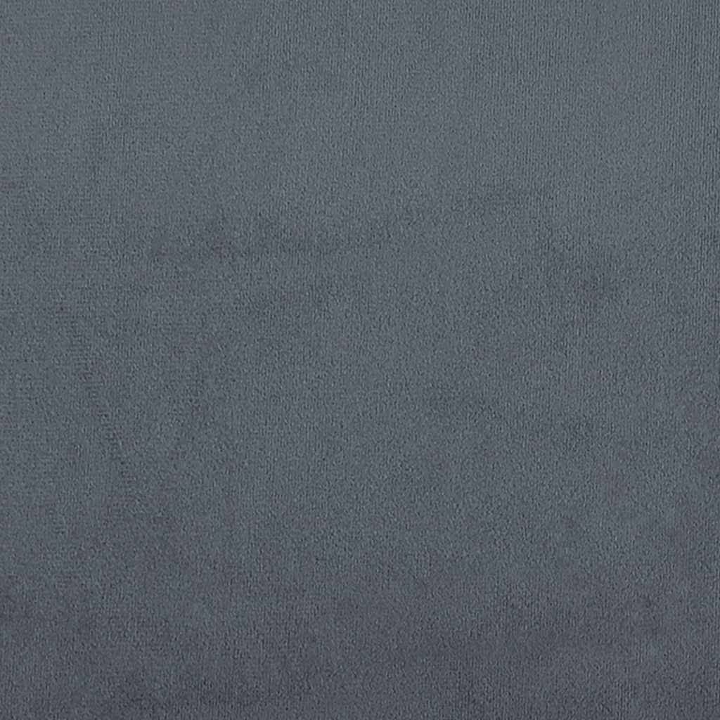 Bed Frame without Mattress "Hanko" Dark Grey 180x200 cm King Velvet