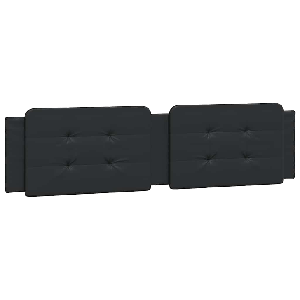 Bed Frame without Mattress "Zadar" Black 152x203 cm Queen Faux Leather