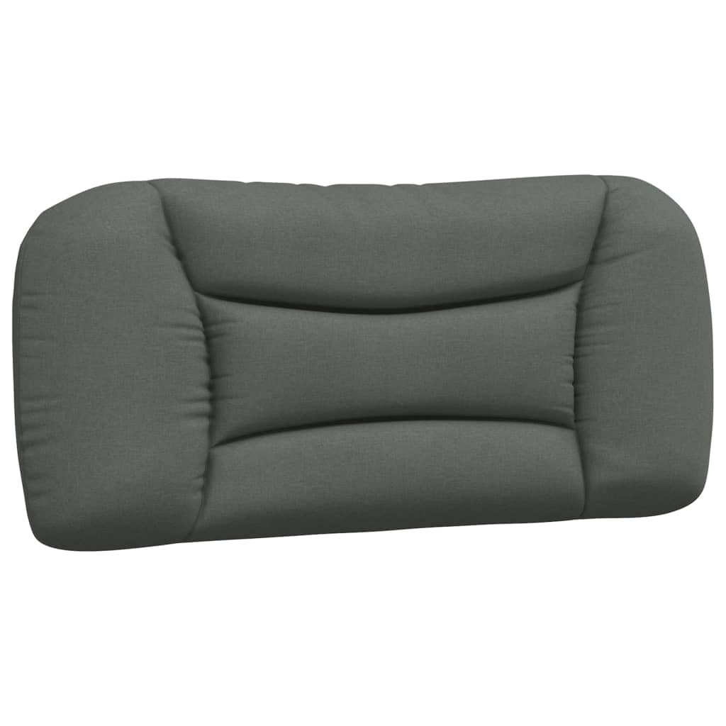 Bed Frame without Mattress "Hvar" Dark Grey 90x190 cm Fabric