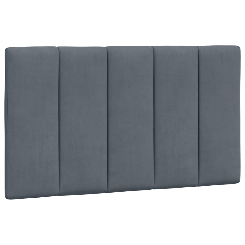 Bed Frame without Mattress "Hanko" Dark Grey 90x190 cm Velvet