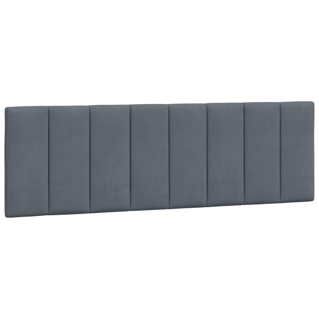 Bed Frame without Mattress "Hanko" Dark Grey 152x203 cm Queen Velvet