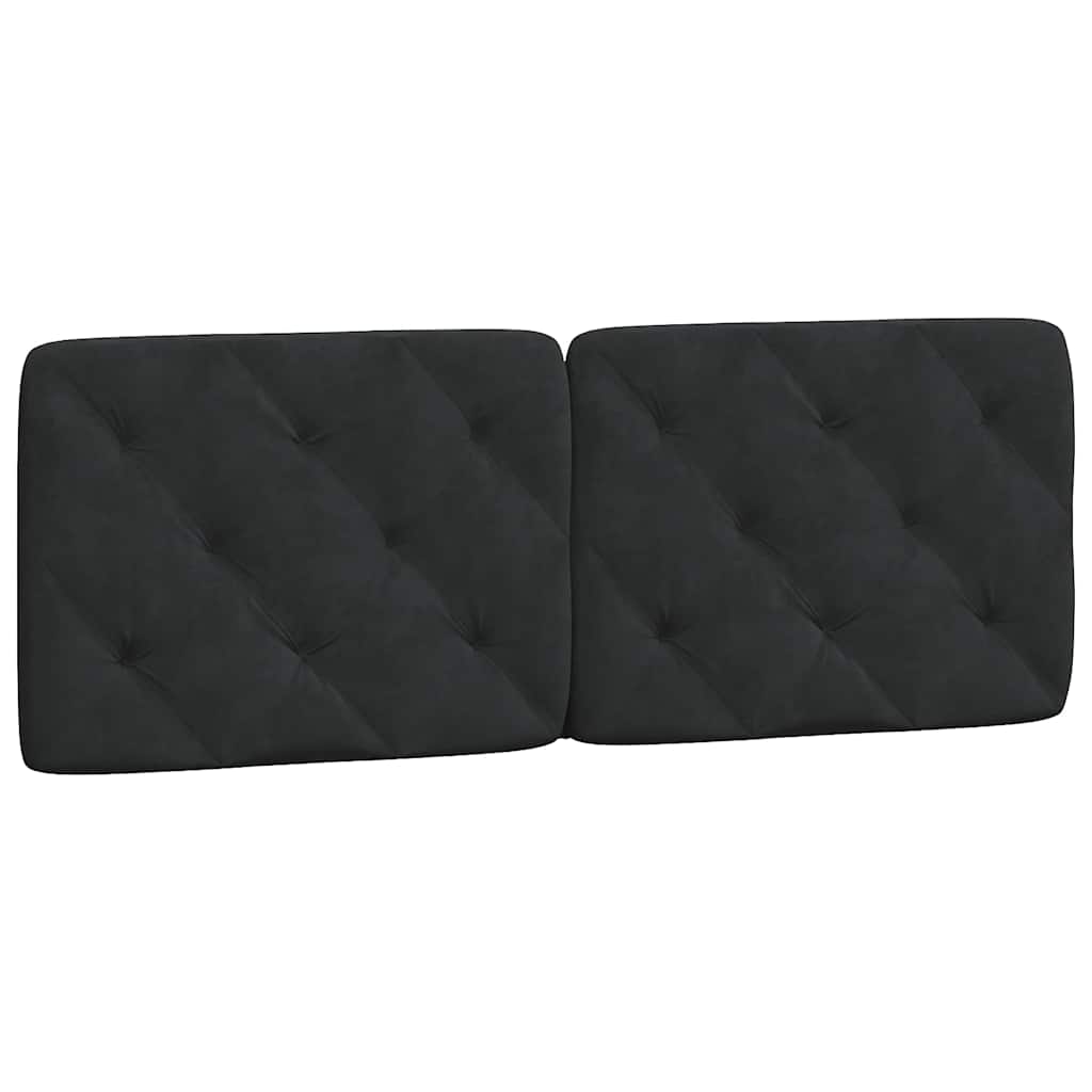 Bed Frame without Mattress Black 137x190 cm Velvet