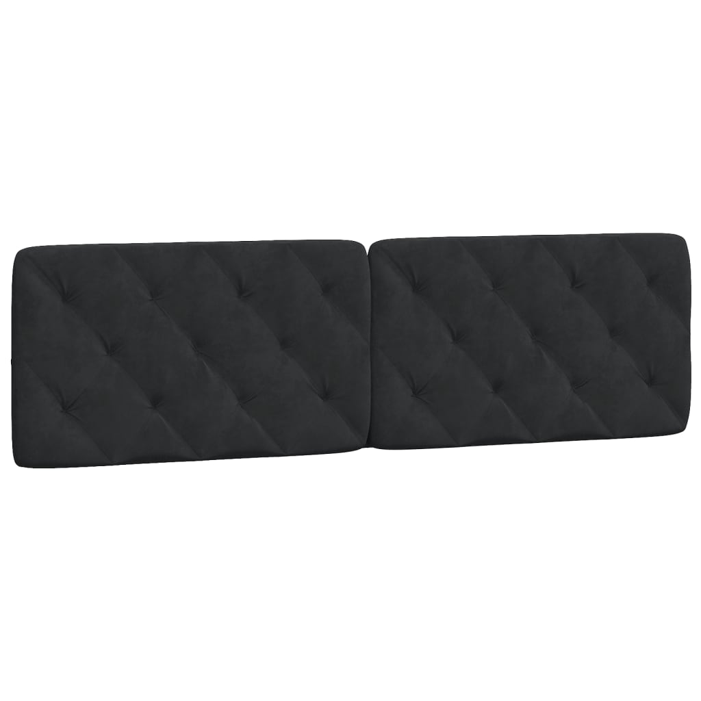 Bed Frame without Mattress Black 180x200 cm Velvet