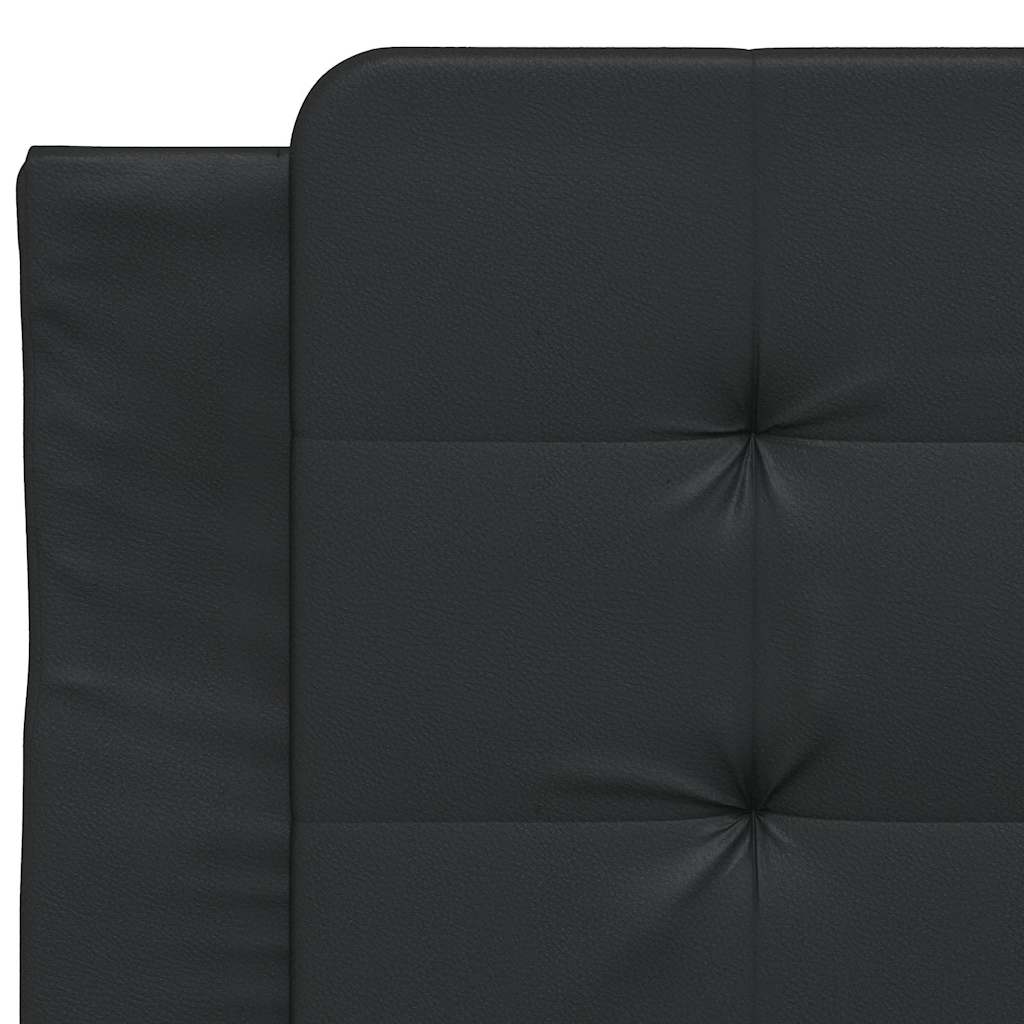 Bed Frame without Mattress "Zadar" Black 107x203 cm King Single Fabric