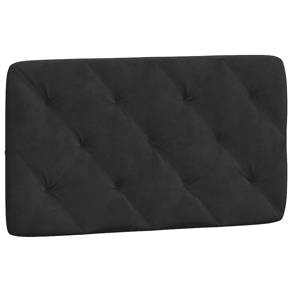 Bed Frame with LED without Mattress Black 90x190 cm Velvet