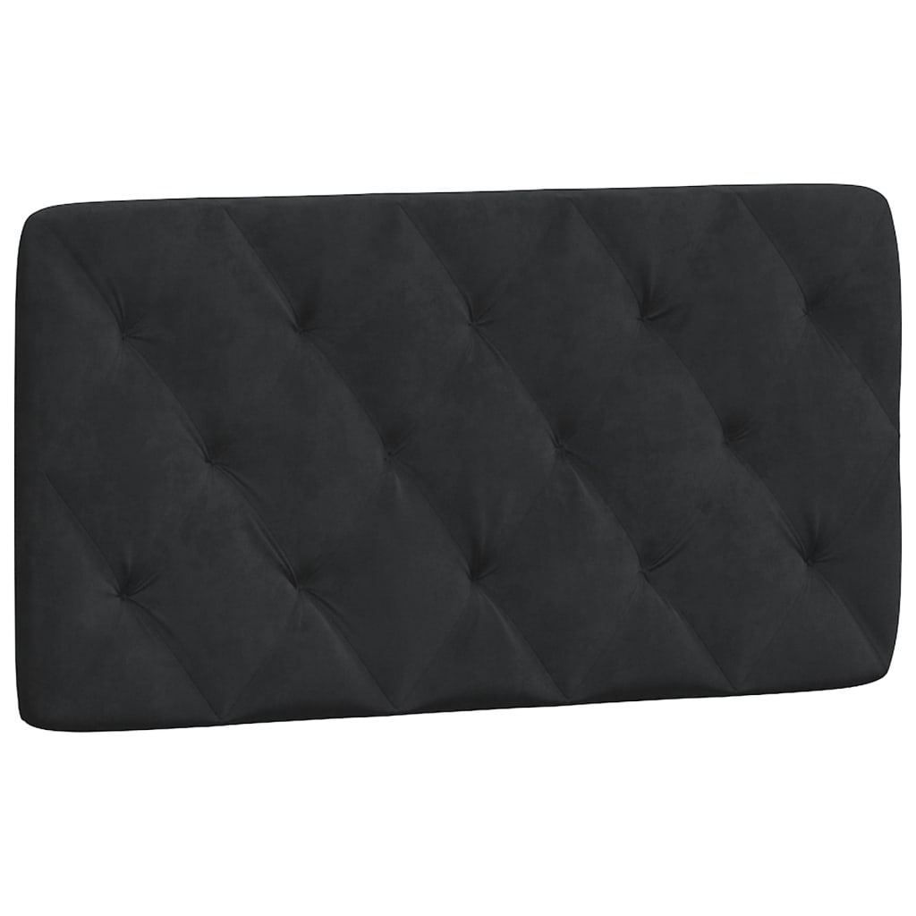 Bed Frame with LED without Mattress Black 107x203 cm King Single Velvet