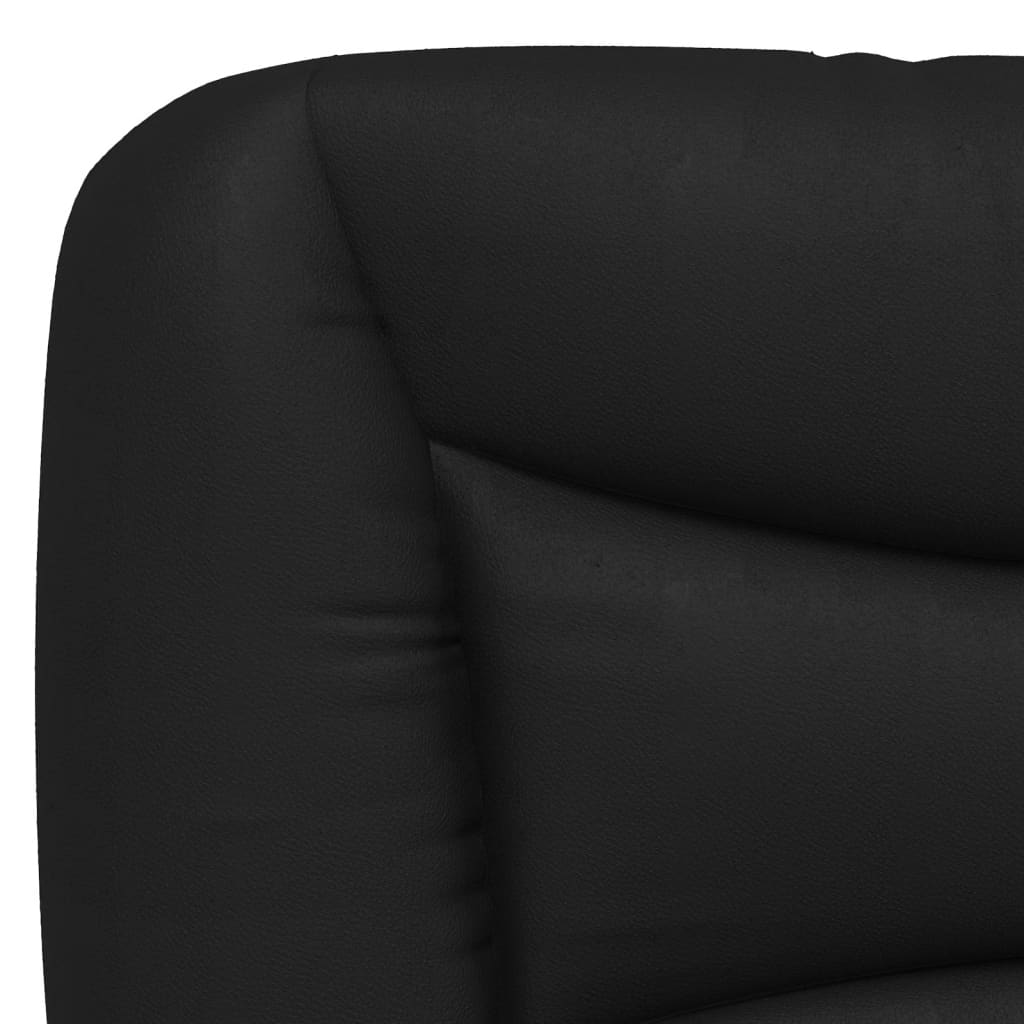 Bed Frame with LED without Mattress "Hvar" Black and White 137x190 cm