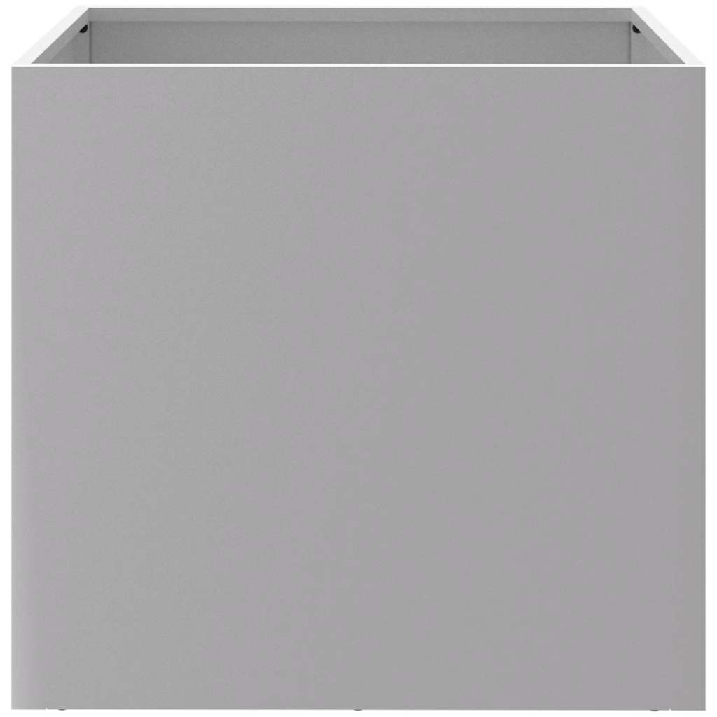 Planters 2 pcs Silver 42x40x39 cm Galvanised Steel