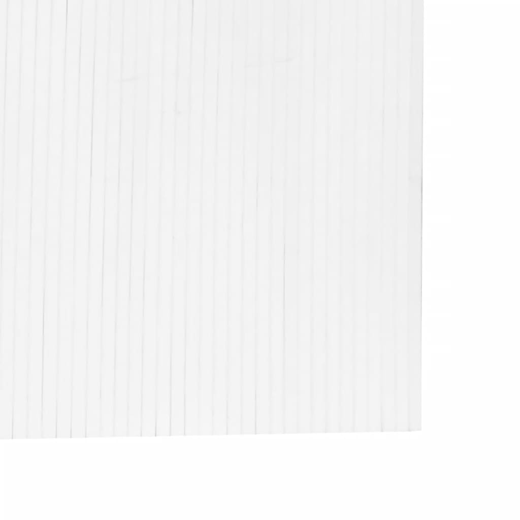 Room Divider White Width 400 cm Height 165 cm Bamboo