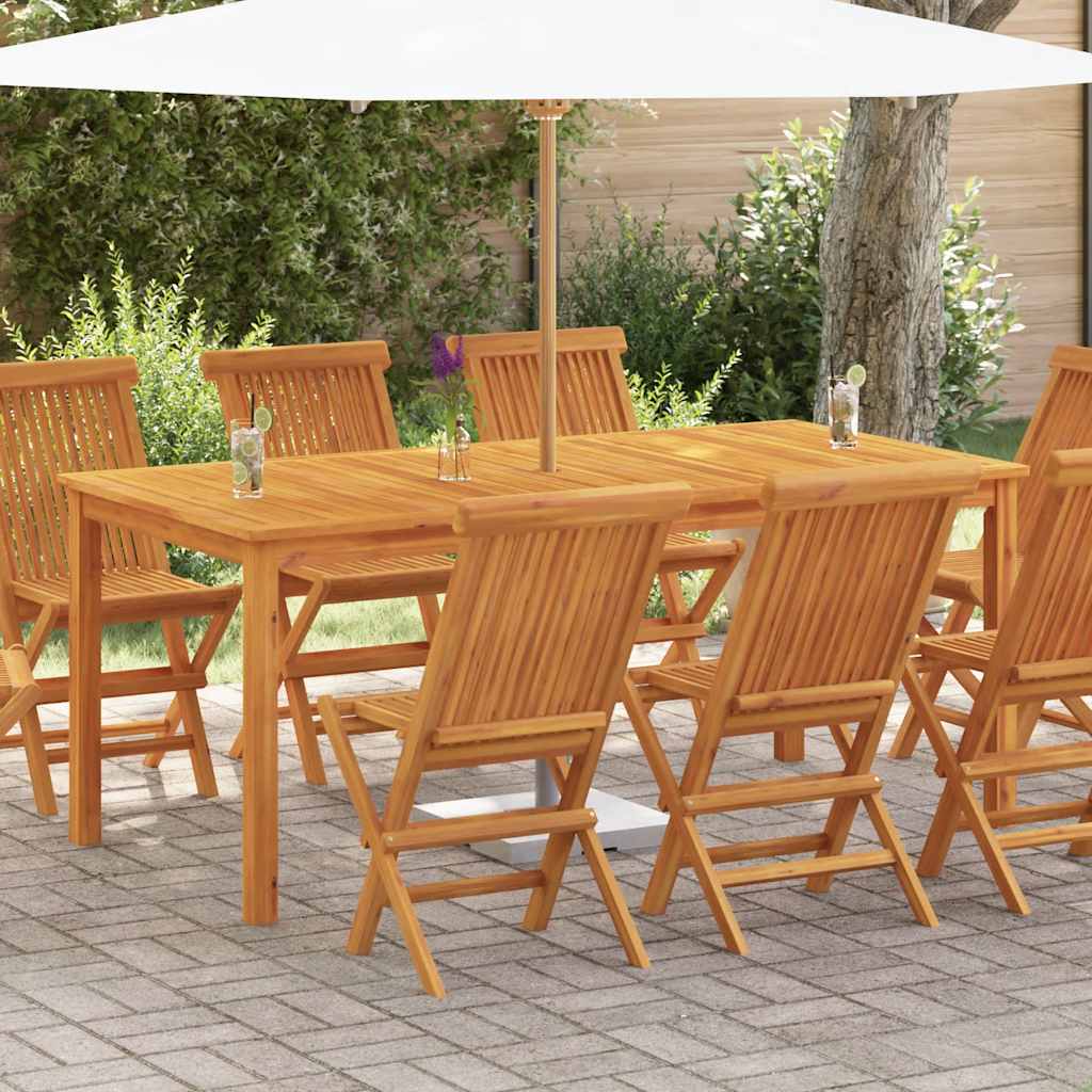 Garden Dining Table 180x90x75 cm Solid Wood Acacia
