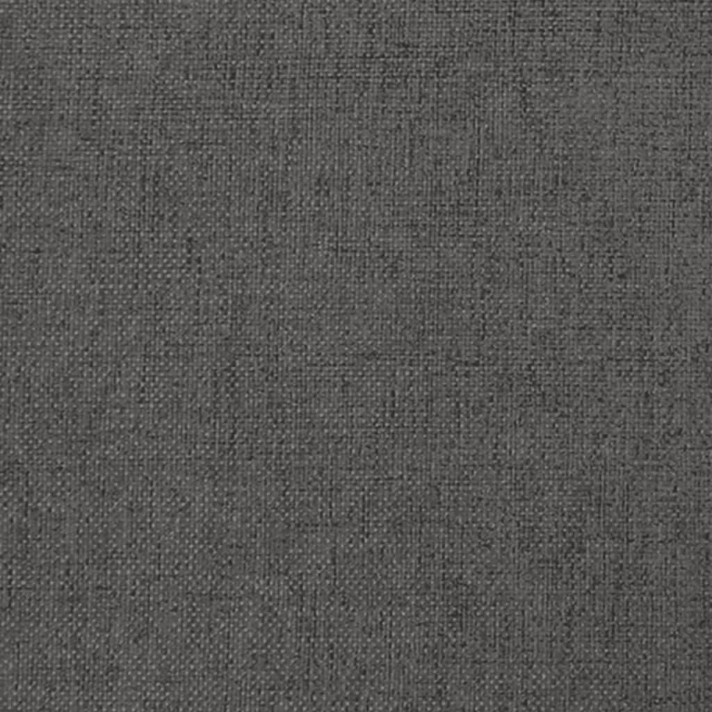 2-Seater Sofa Bed Dark Grey Fabric
