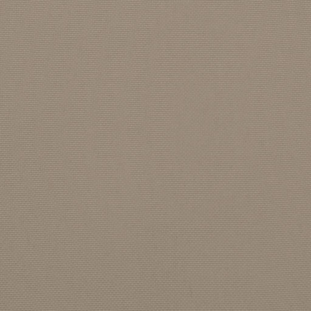 Highback Chair Cushions 2 pcs Taupe Oxford Fabric