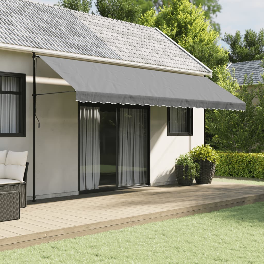 Awning Valance Replacement Anthracite Stripe 500 cm