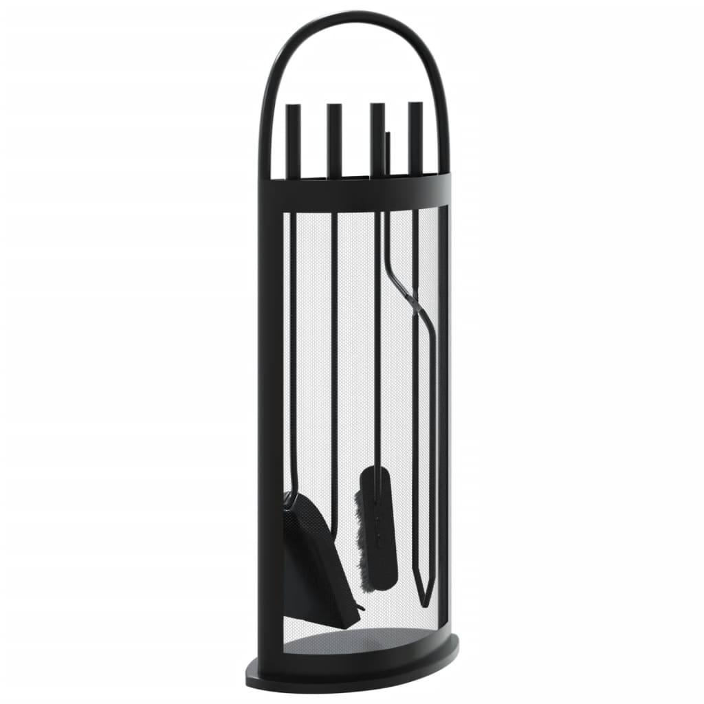 5 Piece Fireplace Tool Set 23x15x66 cm Steel