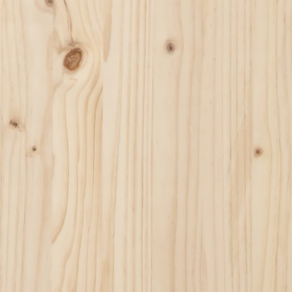 Bed Frame with Headboard 180x200 cm Solid Wood Pine