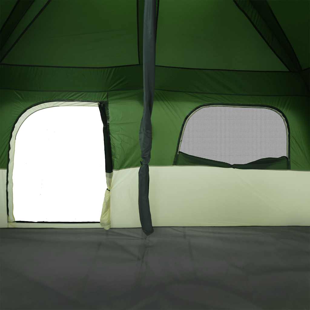 Family Tent Cabin 8-Person Green Waterproof