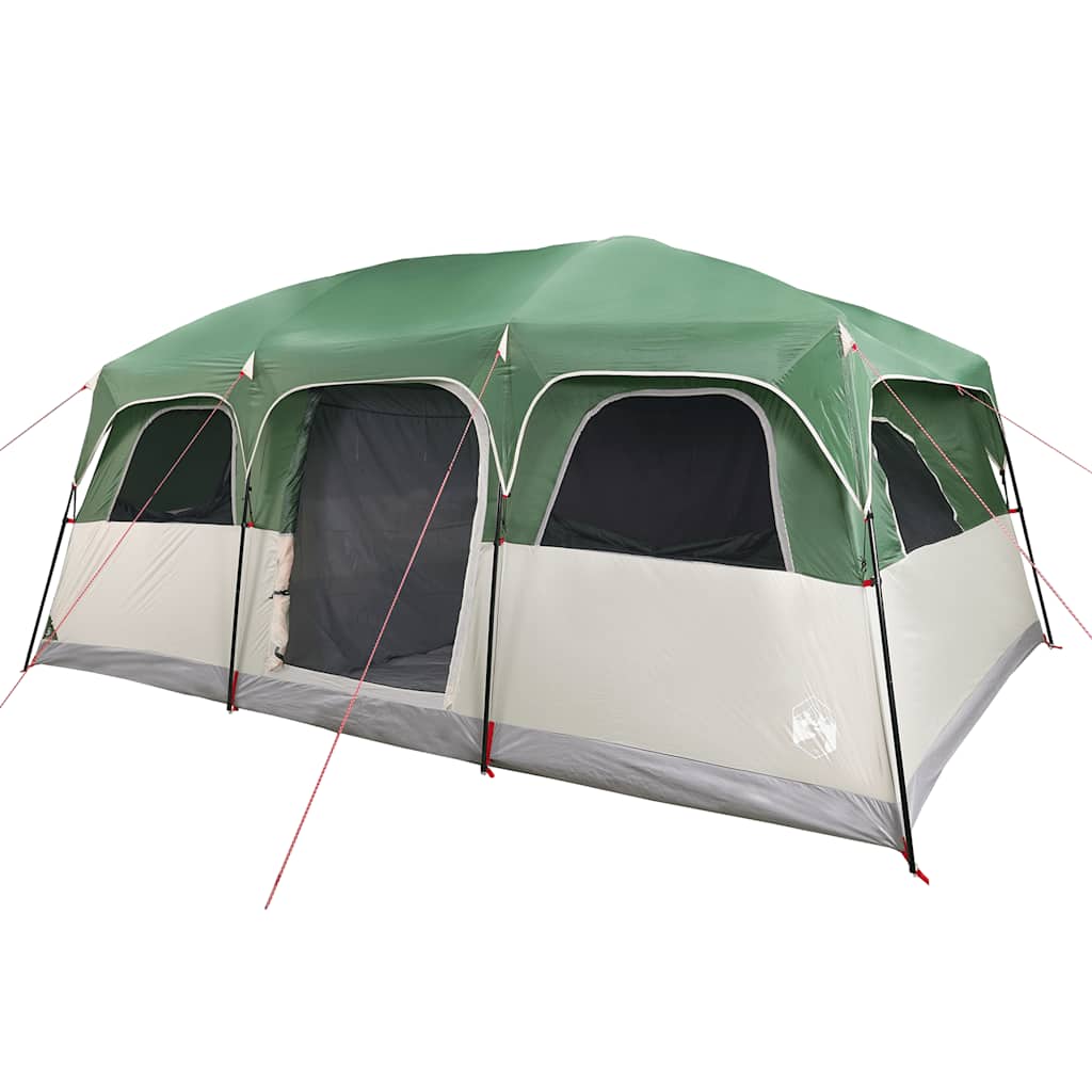 Family Tent Cabin 10-Person Green Waterproof