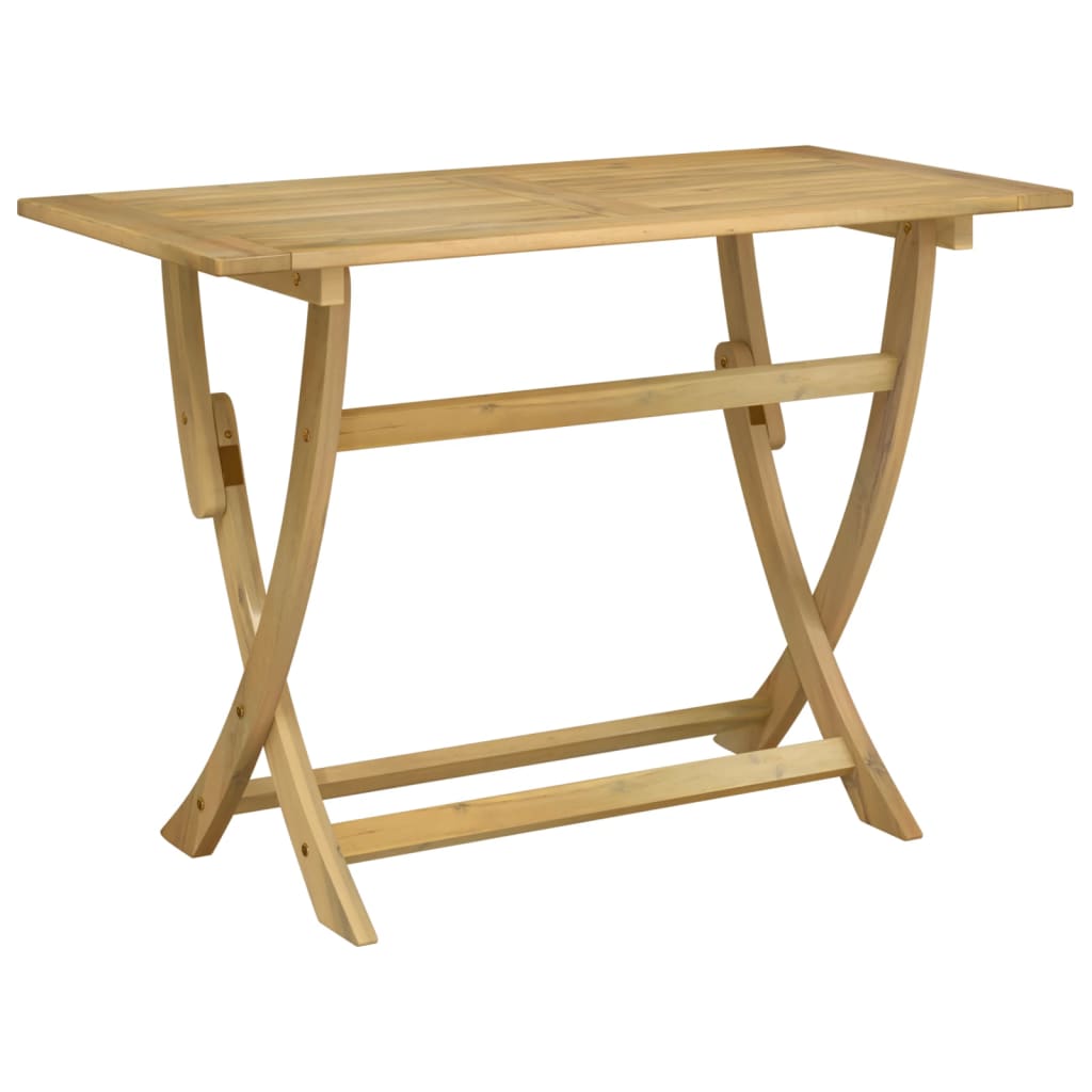 Folding Garden Table 110x55x75 cm Solid Wood Acacia