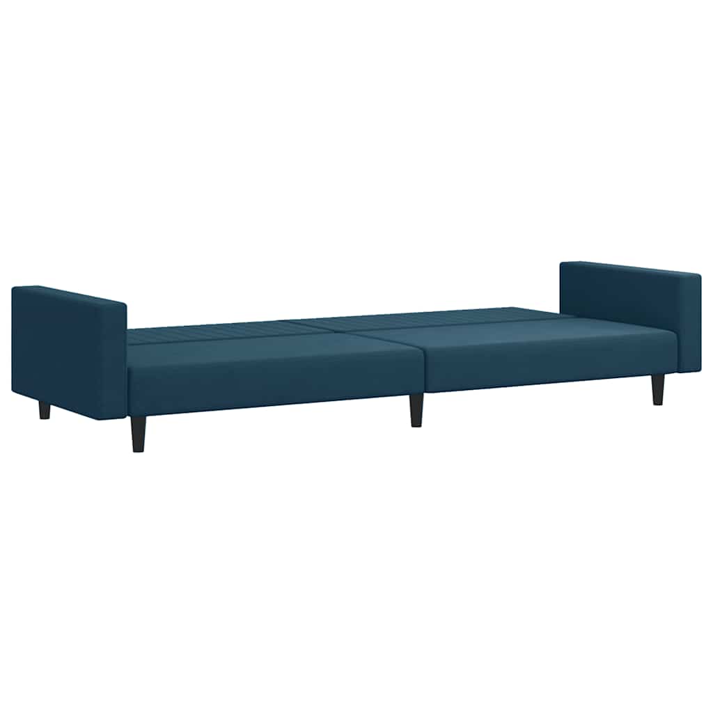 2 Piece Sofa Set Blue Velvet