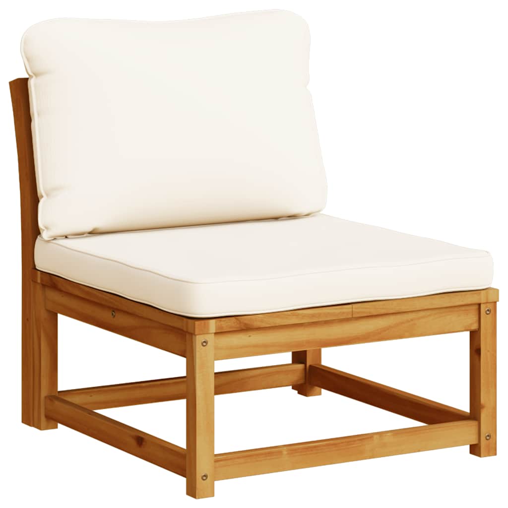 4 Piece Garden Lounge Set with Cushions Solid Wood Acacia