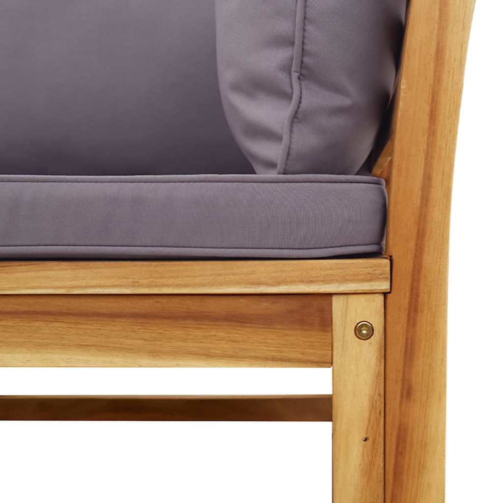 9 Piece Garden Lounge Set with Cushions Solid Wood Acacia