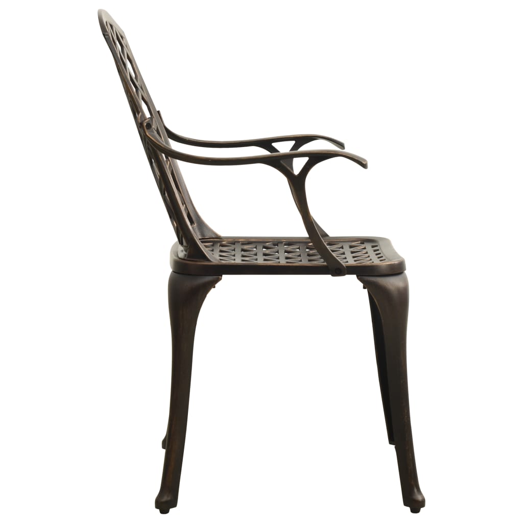 Garden Chairs 6 pcs Cast Aluminium Bronze