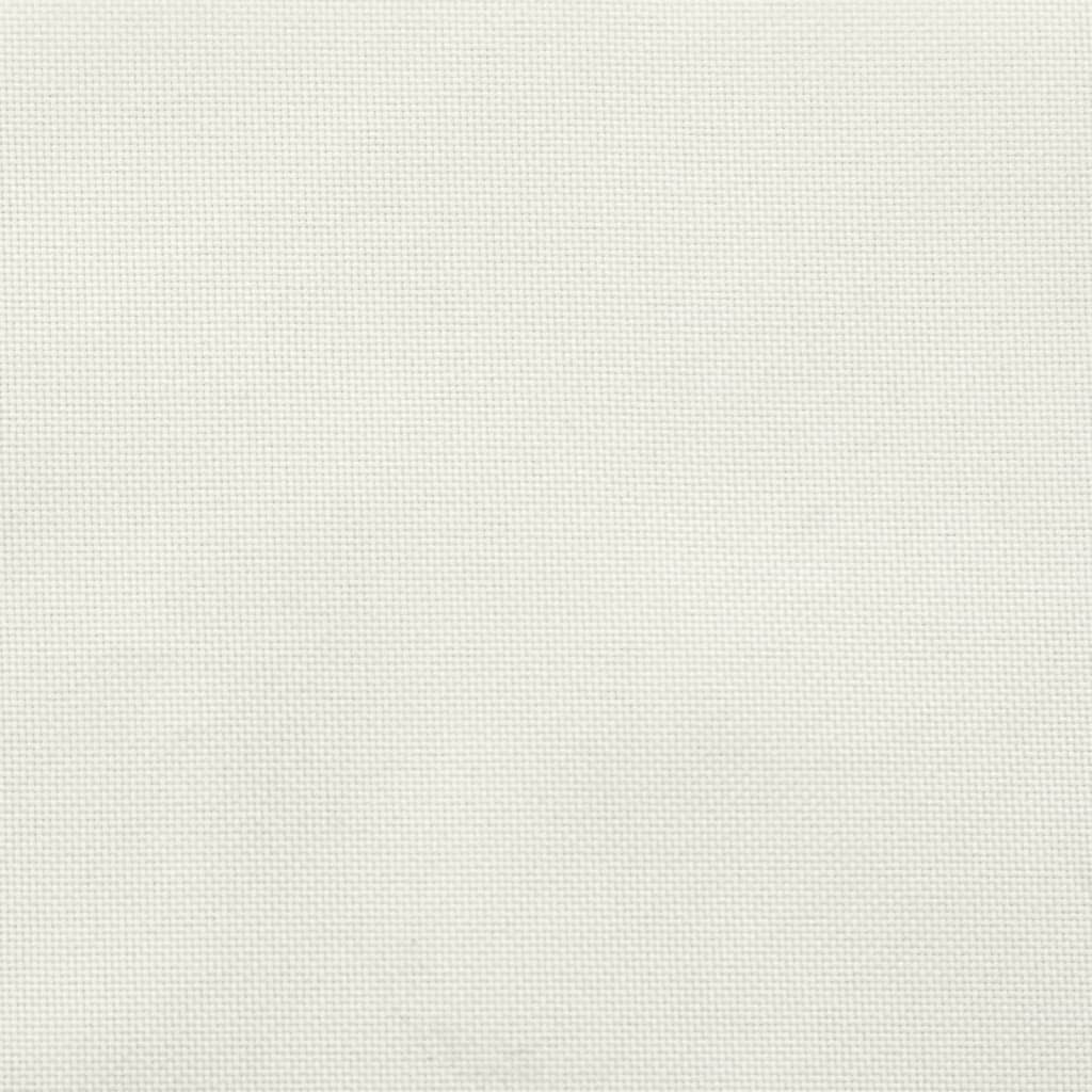 Lowback Chair Cushions 4 pcs Melange Cream 100x50x4 cm Fabric