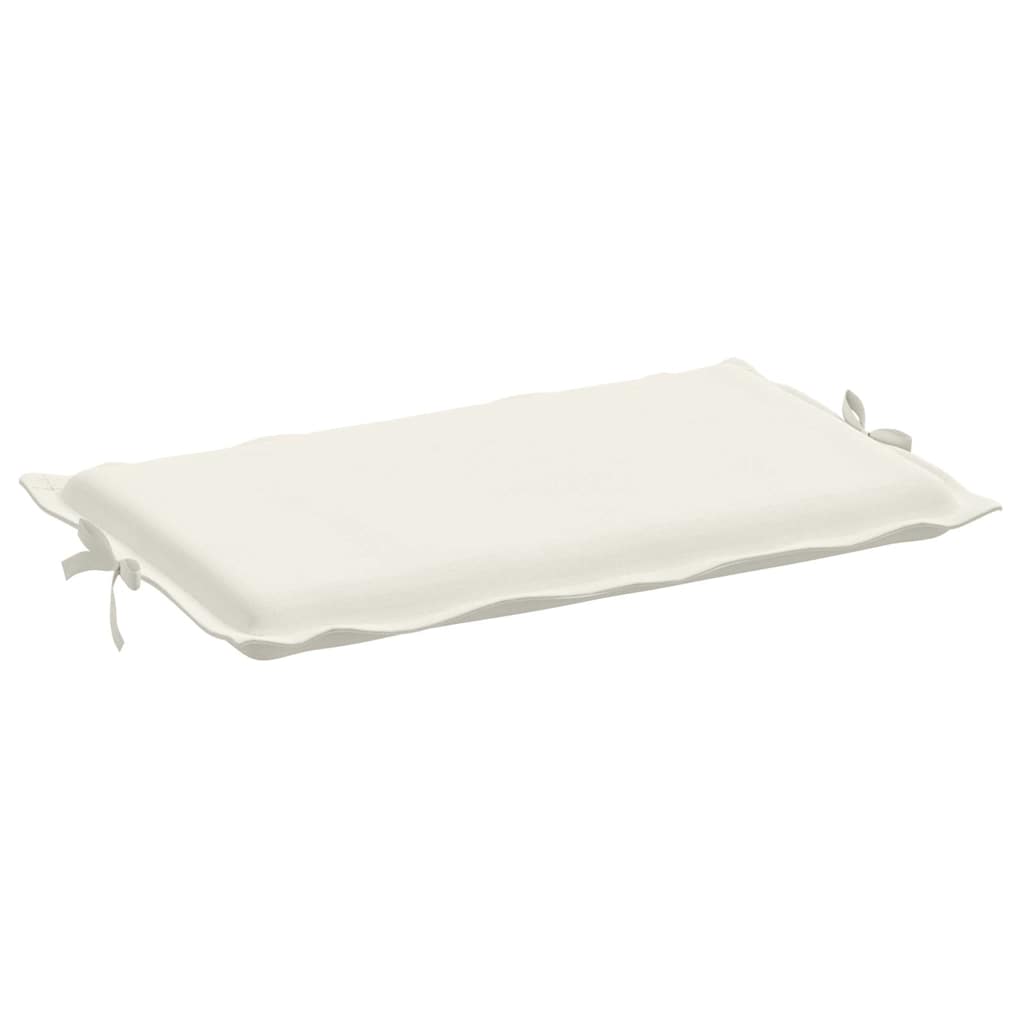 Sun Lounger Cushion Melange Cream 186x58x4 cm Fabric