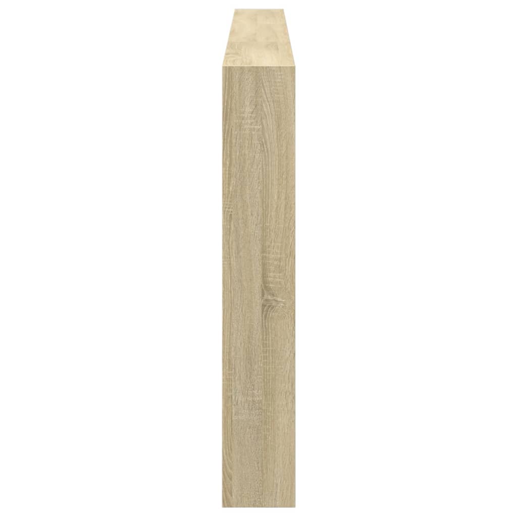 Headboard Cabinet with LED Sonoma Oak 220 cm