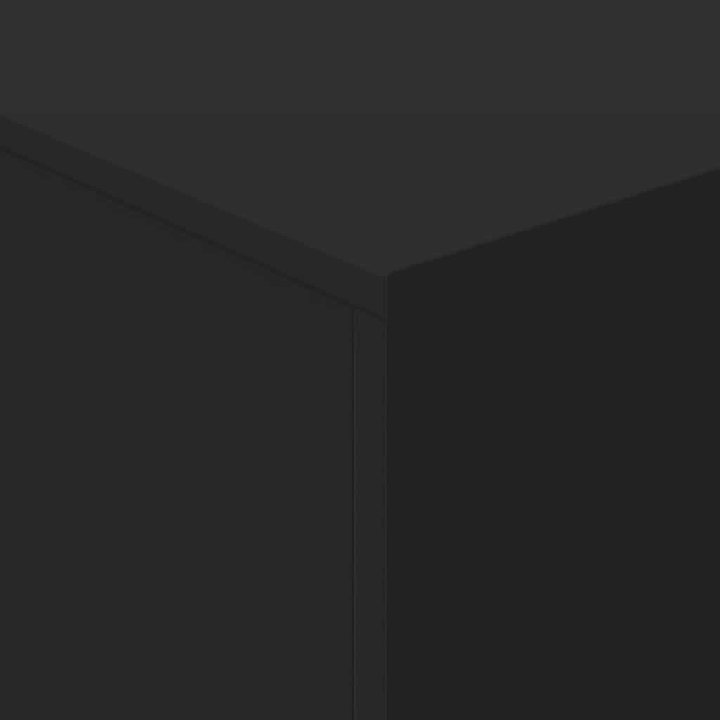 Coffee Table with LED Lights Black 90x50x40 cm