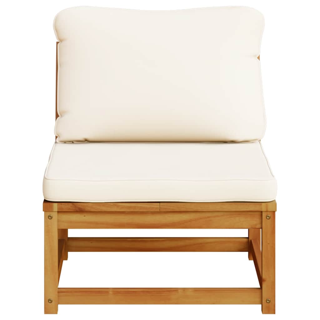 Garden Sofa with Cushions Solid Wood Acacia