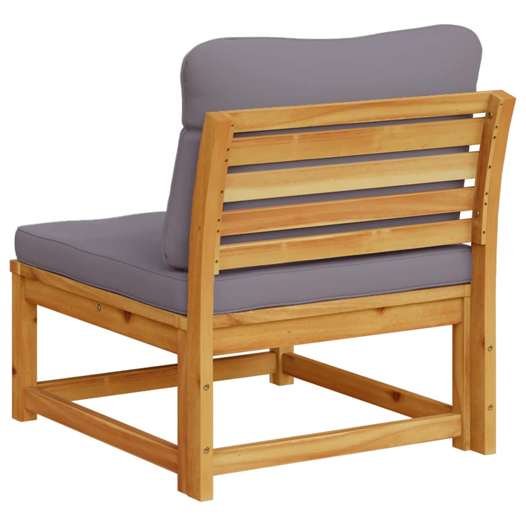 Garden Sofa with Cushions Solid Wood Acacia