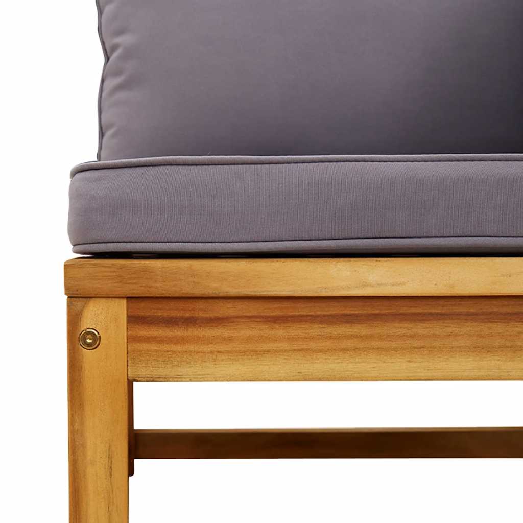 Garden Sofa with Cushions Solid Wood Acacia