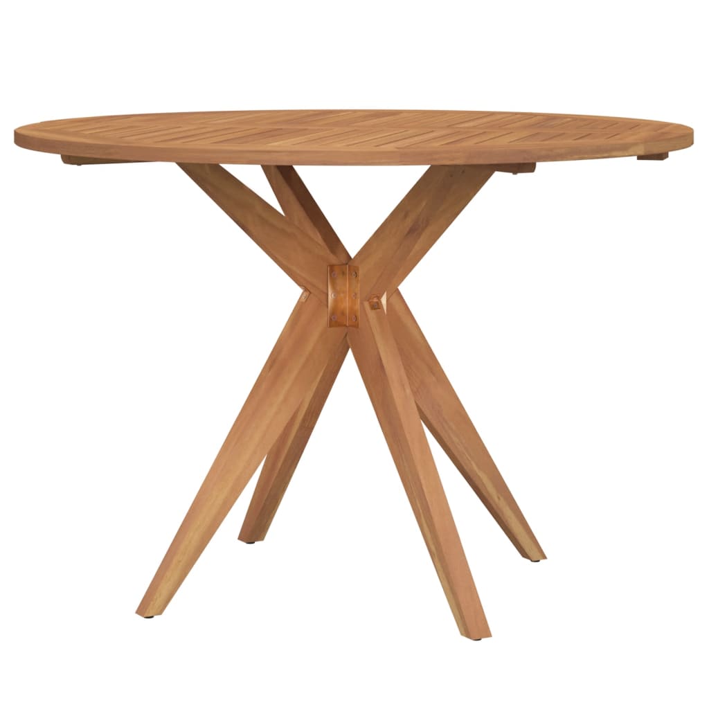 Garden Table Round Ø110x75 cm Solid Wood Acacia