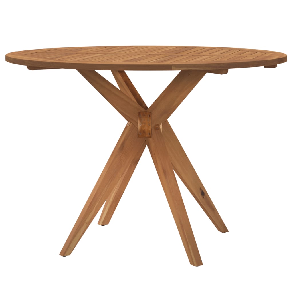Garden Table Round Ø110x75 cm Solid Wood Acacia