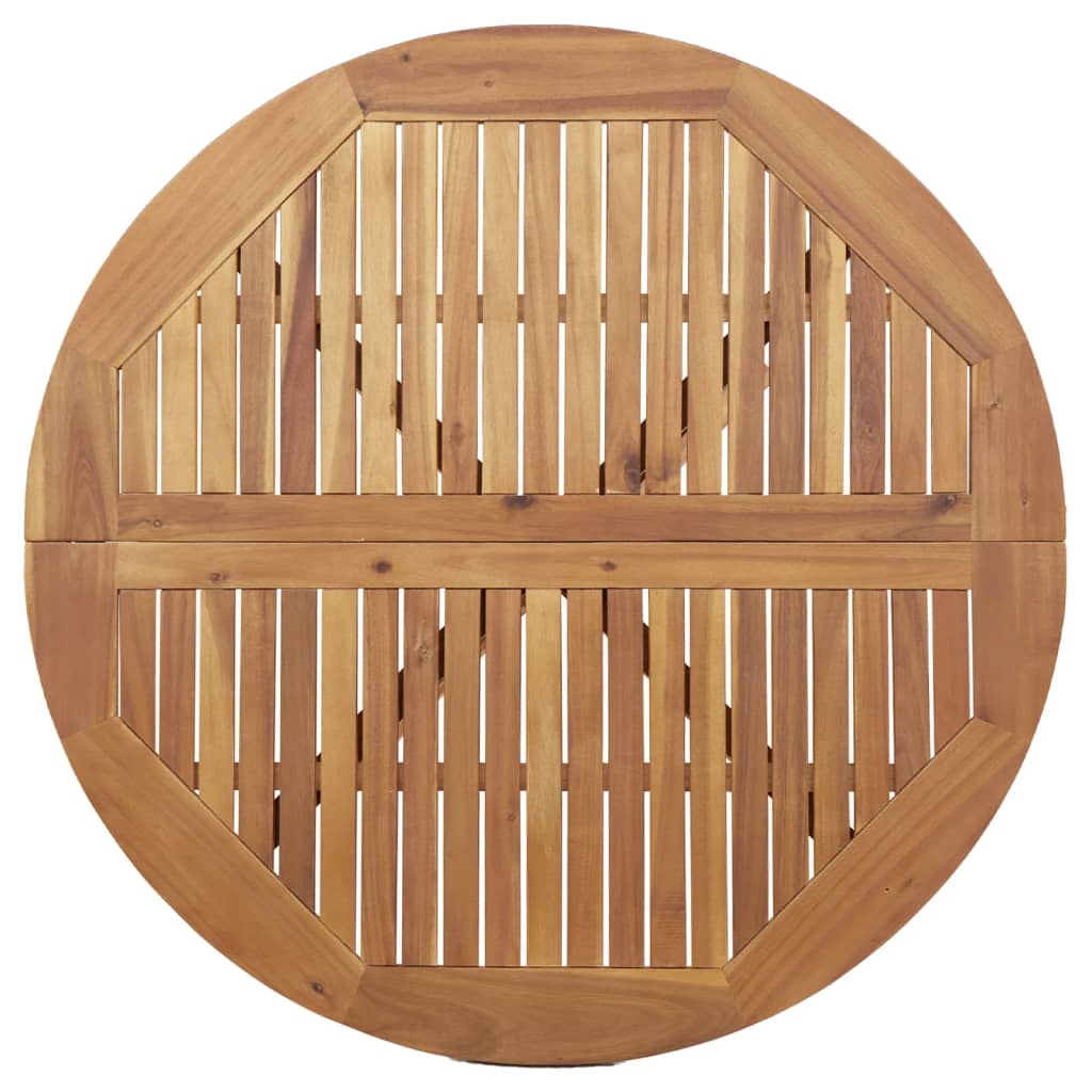 Garden Table Round Ø110x75 cm Solid Wood Acacia